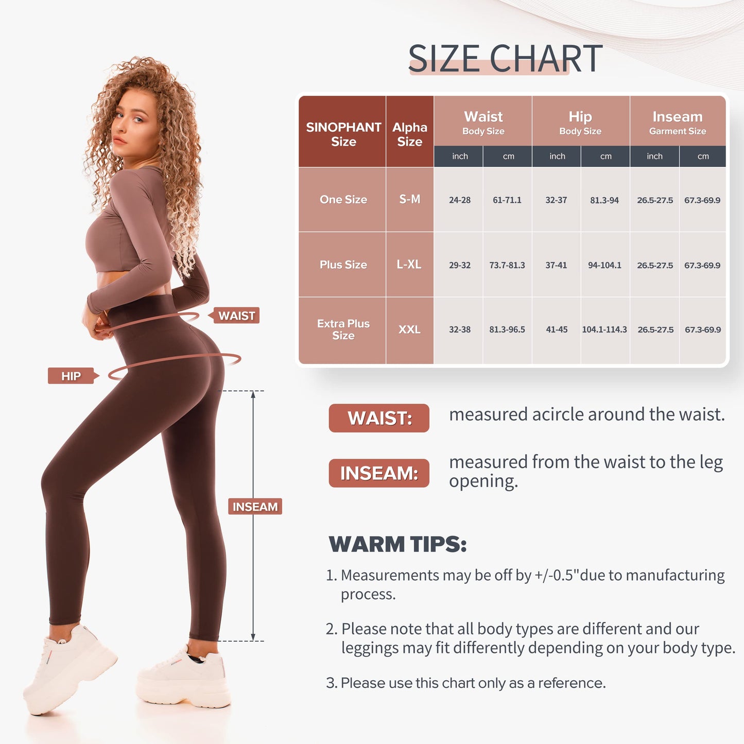 SINOPHANT Leggings Damen High Waist - Blickdicht Leggins mit Bauchkontrolle für Sport Yoga Gym(1 Schwarz,XXL)