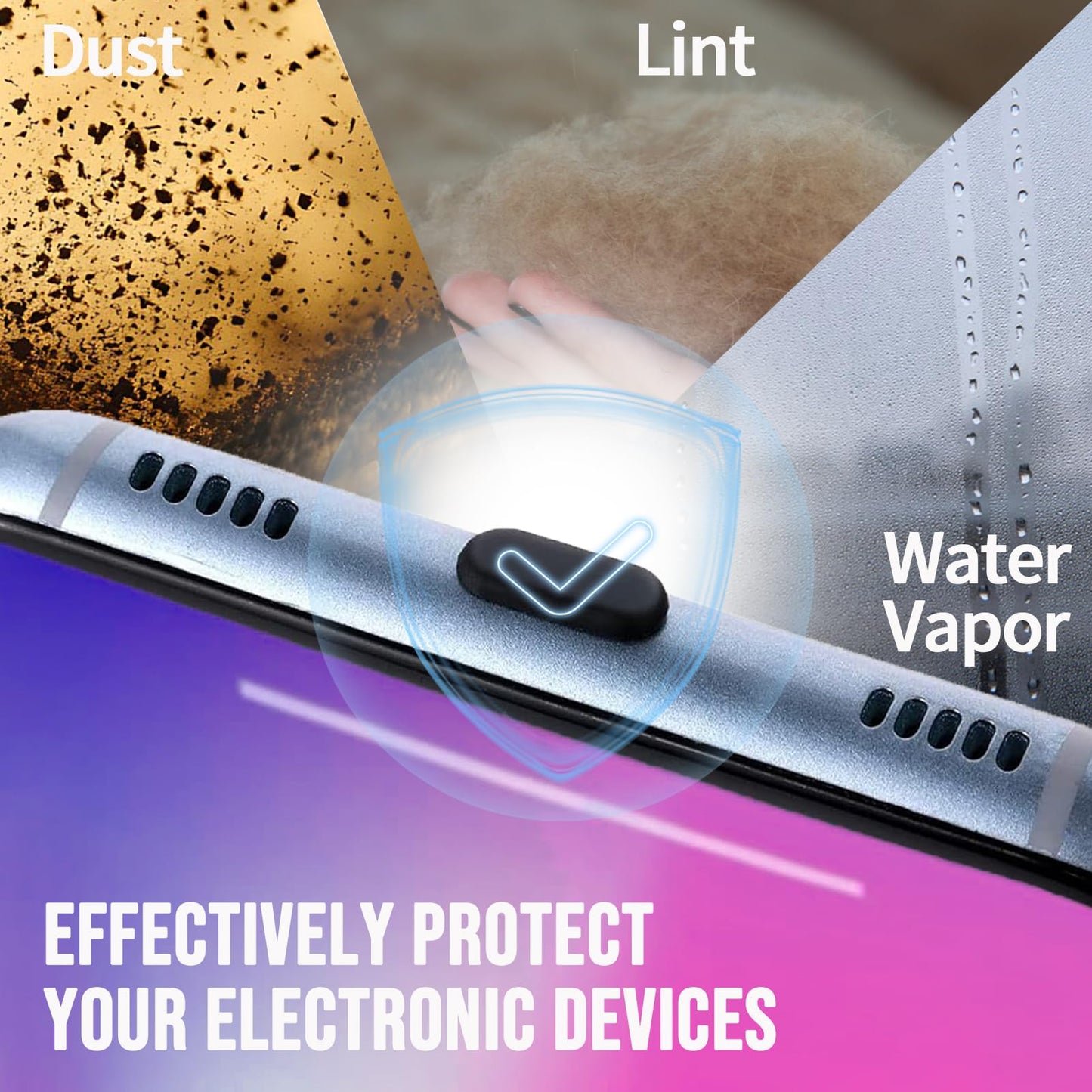 USB C Staubschutzstecker Silikon Set für Ladeschnittstellen Geräte