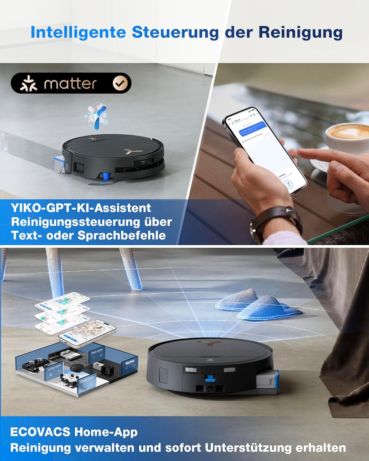 ECOVACS DEEBOT X9 PRO Omni – Saugroboter mit Wischfunktion