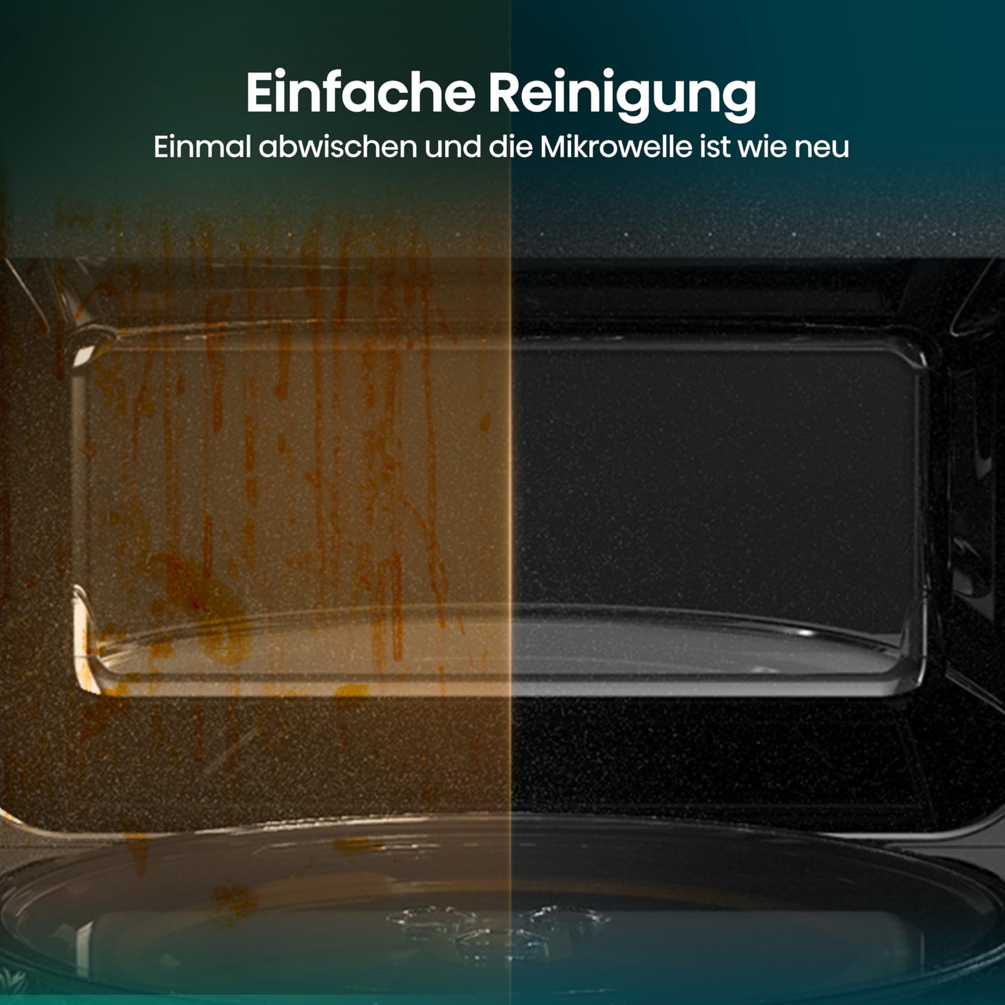 Hisense H20MOBP1HI Mikrowelle /20 L /700W /InverterTech/Keramikbeschichtung/Premium Glas/Maßgeschneidert, Mehrphasiges Kochen/Auftaufunktion/5 Leistungsstufen/Kindersicherung/Schwarz