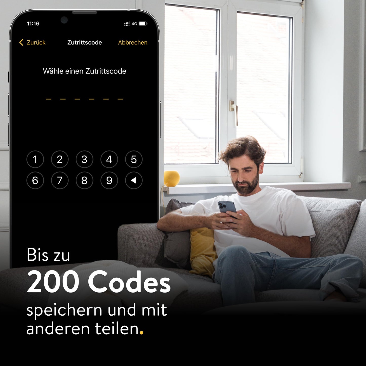 Nuki Smart Lock Go (2025) mit Bluetooth, WLAN & Matter, elektronisches Türschloss macht Smartphone zum Schlüssel, Nachrüsten ohne Zylindertausch – Smart Lock inkl. Keypad