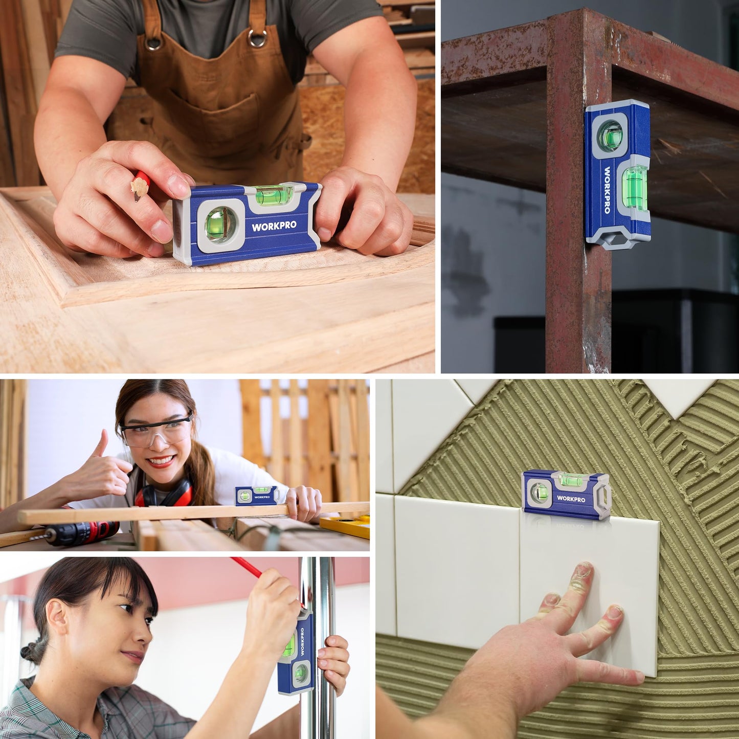 Magnetische Wasserwaage 115 mm mit 2 Libellen für präzise Messungen