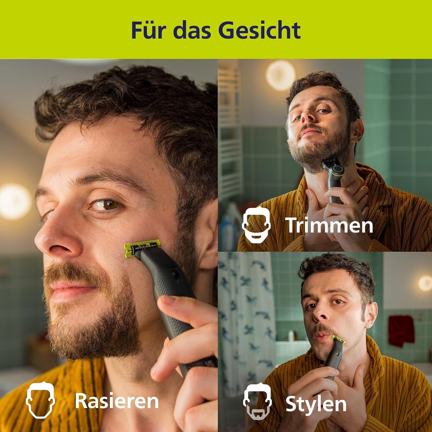 PHILIPS OneBlade Pro 360 – Rasierer, Trimmer & Bodygroomer
