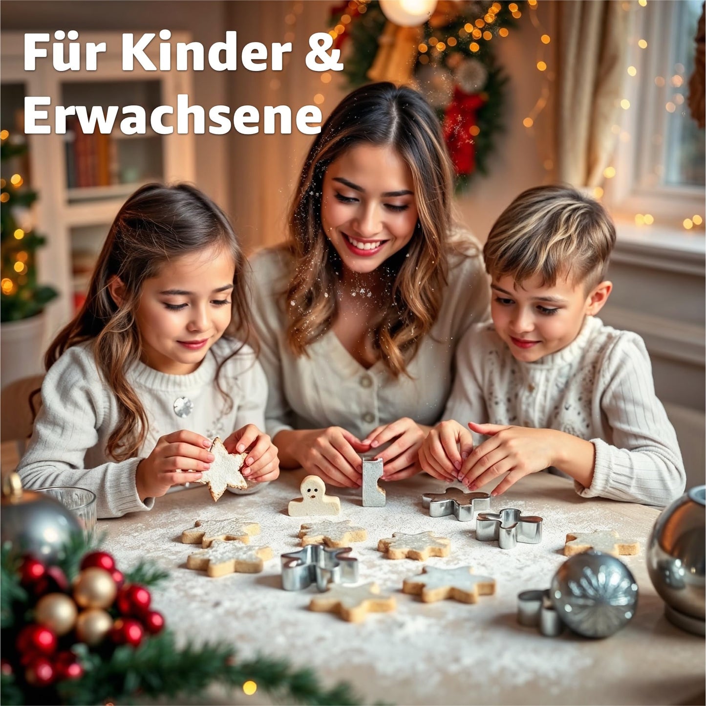 20x Ausstecher Weihnachten Advent Motive Set Kekse Backen Steckfo