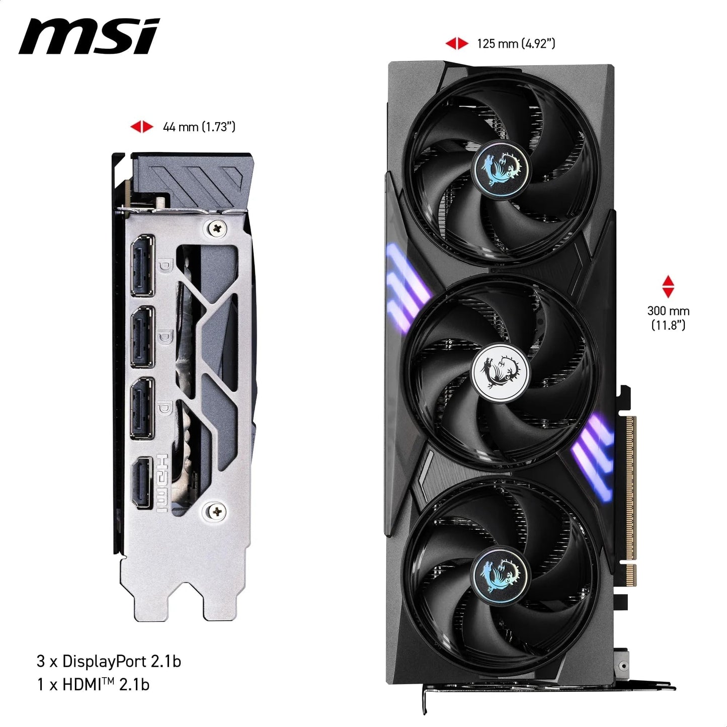 MSI GeForce RTX 5060 Ti 8G Gaming Trio OC - 8 GB GDDR7 (28Gbps/128-bit), PCIe 5, Boost: 2647 MHz, HDMI 2.1b, DisplayPort 2.1b