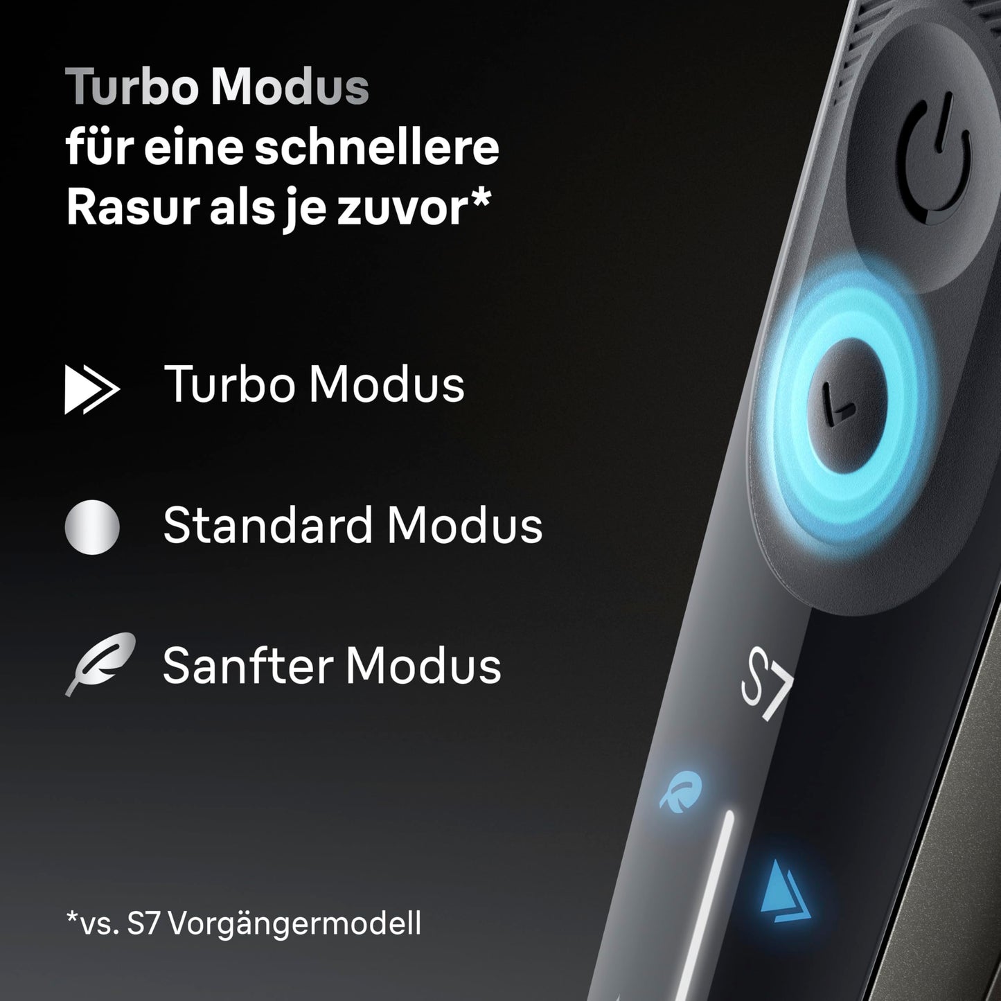 Braun Series 7 Rasierer Herren Elektrisch, Elektrorasierer, 60 Min. Akku, 4in1 SmartCare Center, +2 Aufsätze, Kabelloser Nass- & Trockenrasierer Männer, Wasserdicht, Made in Germany, 72-C7650cc, Gold