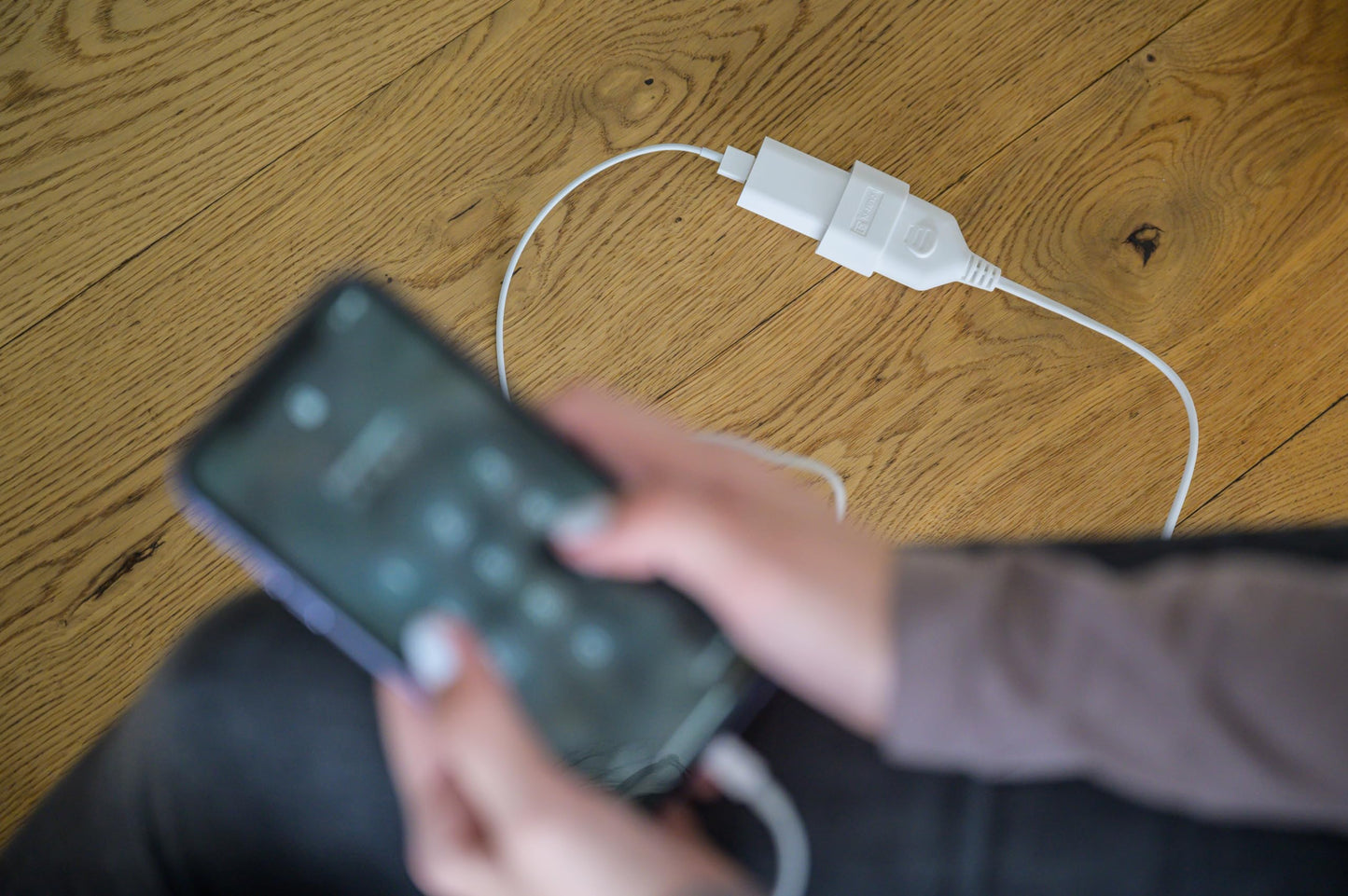 Praktisches Verlaengerungskabel Fuenf Meter Innenraum Weiss Steck