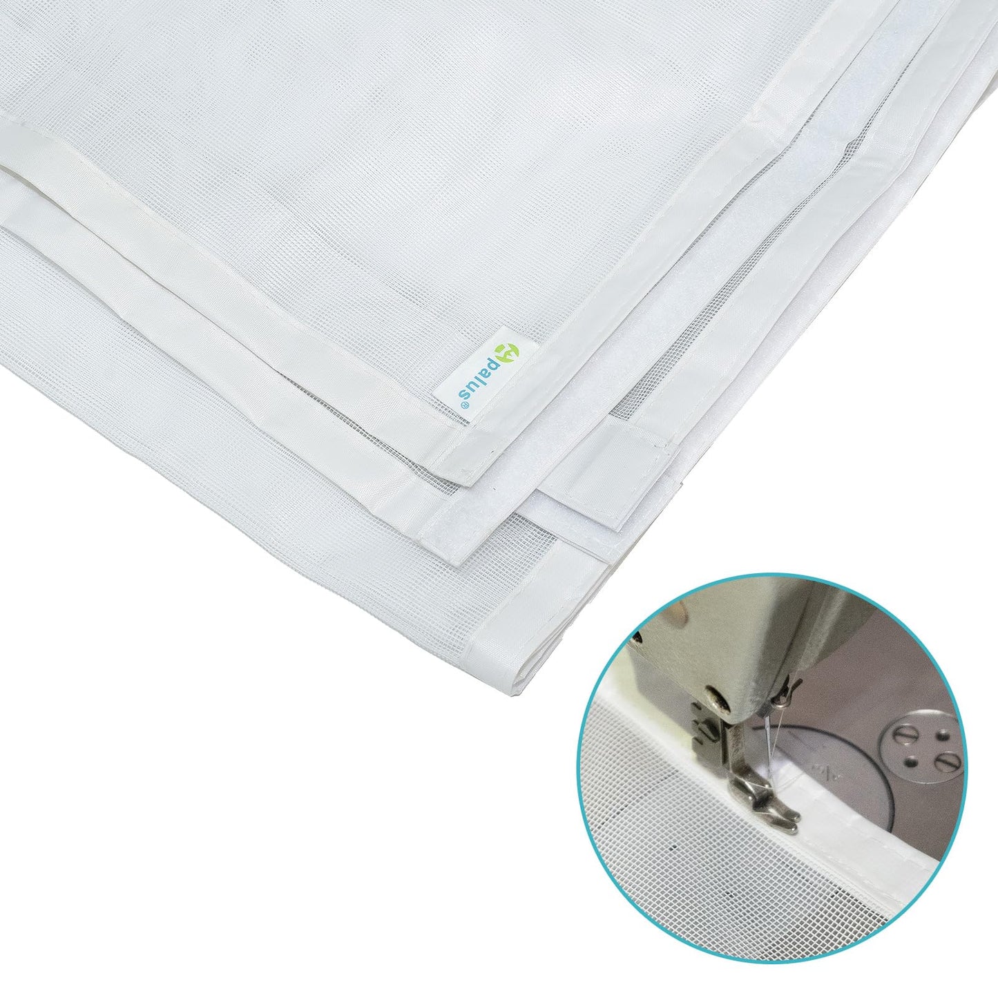 Apalus Prime Fliegengitter Tür, Magnet Insektenschutz Balkontür 120x220cm, Lichtdurchlässig, Reißfest, Wetterfest, Langlebig, Stärkere Magneten als beim Klassik, 3.8cm Klettband Oben, Nicht Kürzbar