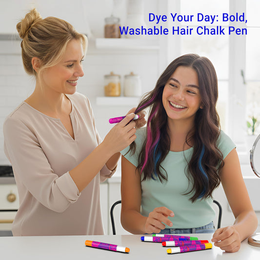 Haarkreide Set mit 10 Auswaschbaren Farben für Kinder