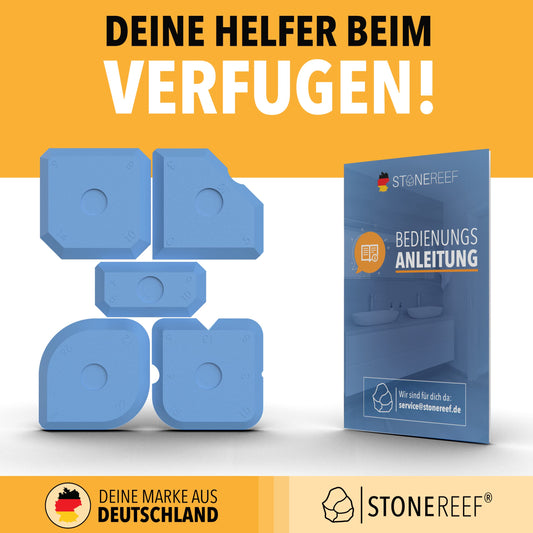 Silikonentferner und Fugenglätter Set 5 teilig für saubere Silikonfugen-STONE REEF