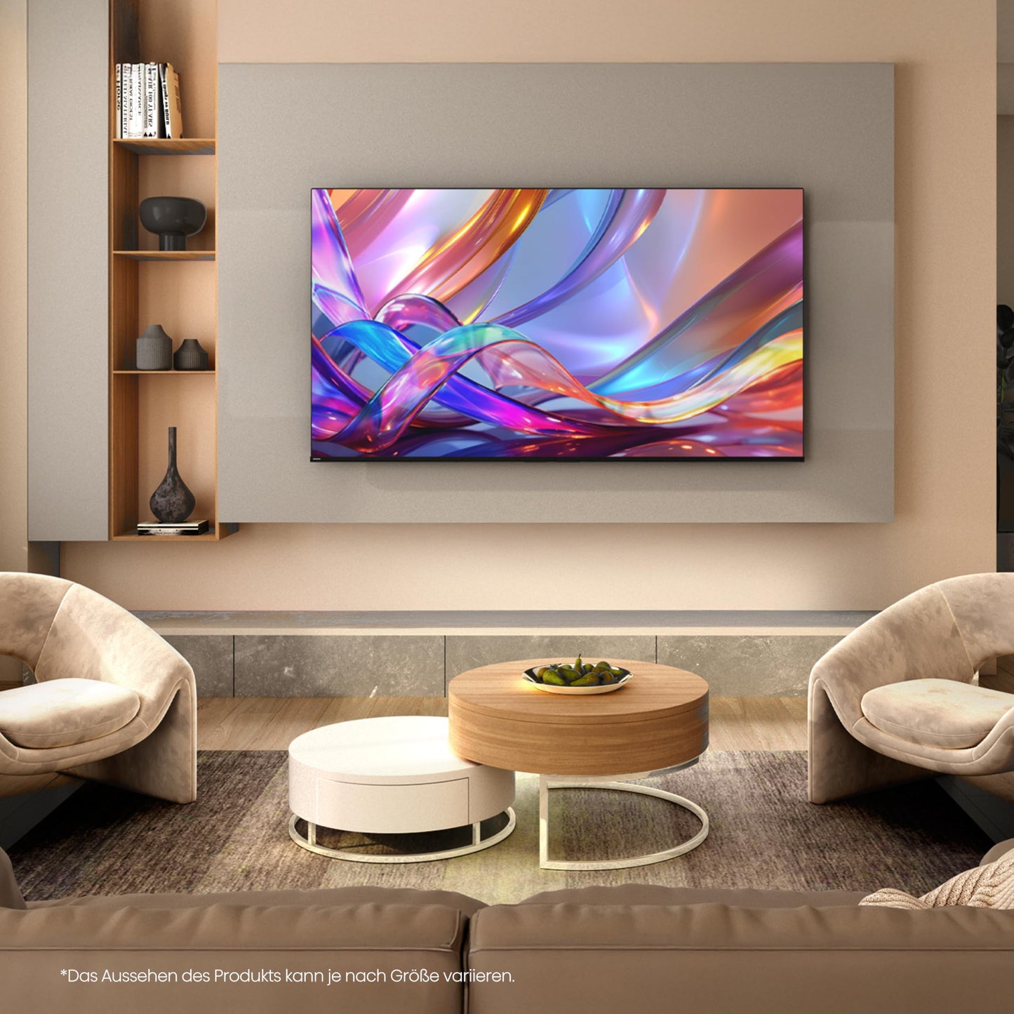 Hisense 58E7DS Fernseher 58 Zoll, 4K UHD QLED, Smart TV, Hi-View AI Engine, 60Hz Game Mode Plus, Dolby Vision IQ, HI-QLED Colour, Filmmaker Mode, AI Smooth Motion, Airplay, Sprachsteuerung[2026]