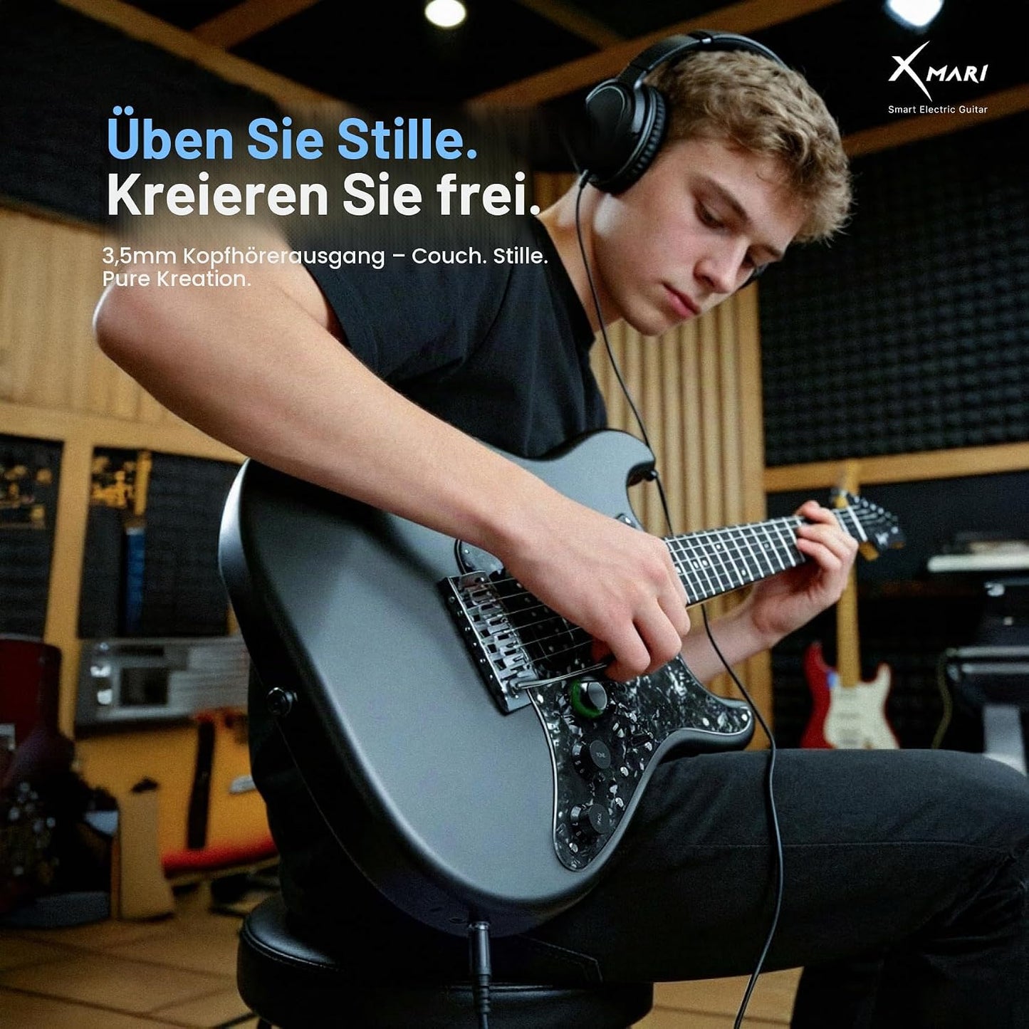 XMARI Smarte E-Gitarre – DSP-Effekte & Kohlefaser-Korpus