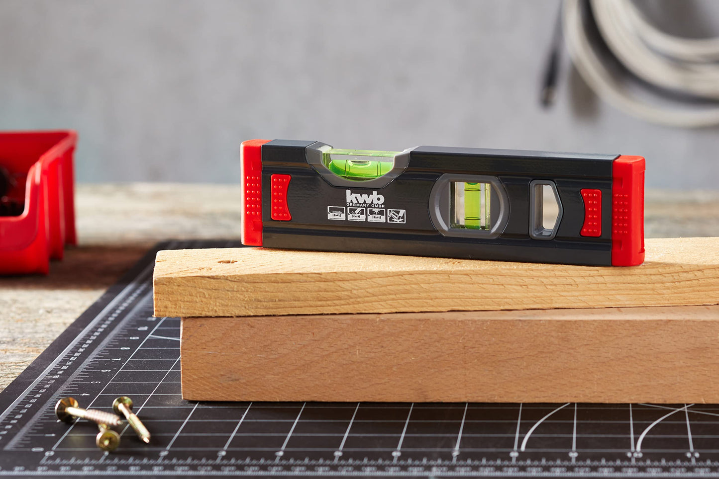 Mini Aluminium Wasserwaage 20 cm mit präziser 1 mm Messgenauigkeit