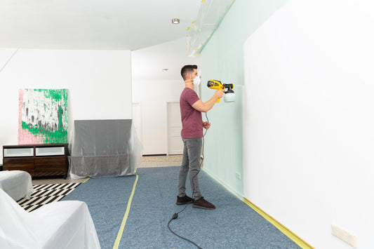 WAGNER Farbsprühsystem W 590 FLEXiO für Wand- und Latexfarben, Lacke & Lasuren im Innen- & Außenbereich, 15 m²-6 min, Behälter 1300 ml/800 ml, 630 W