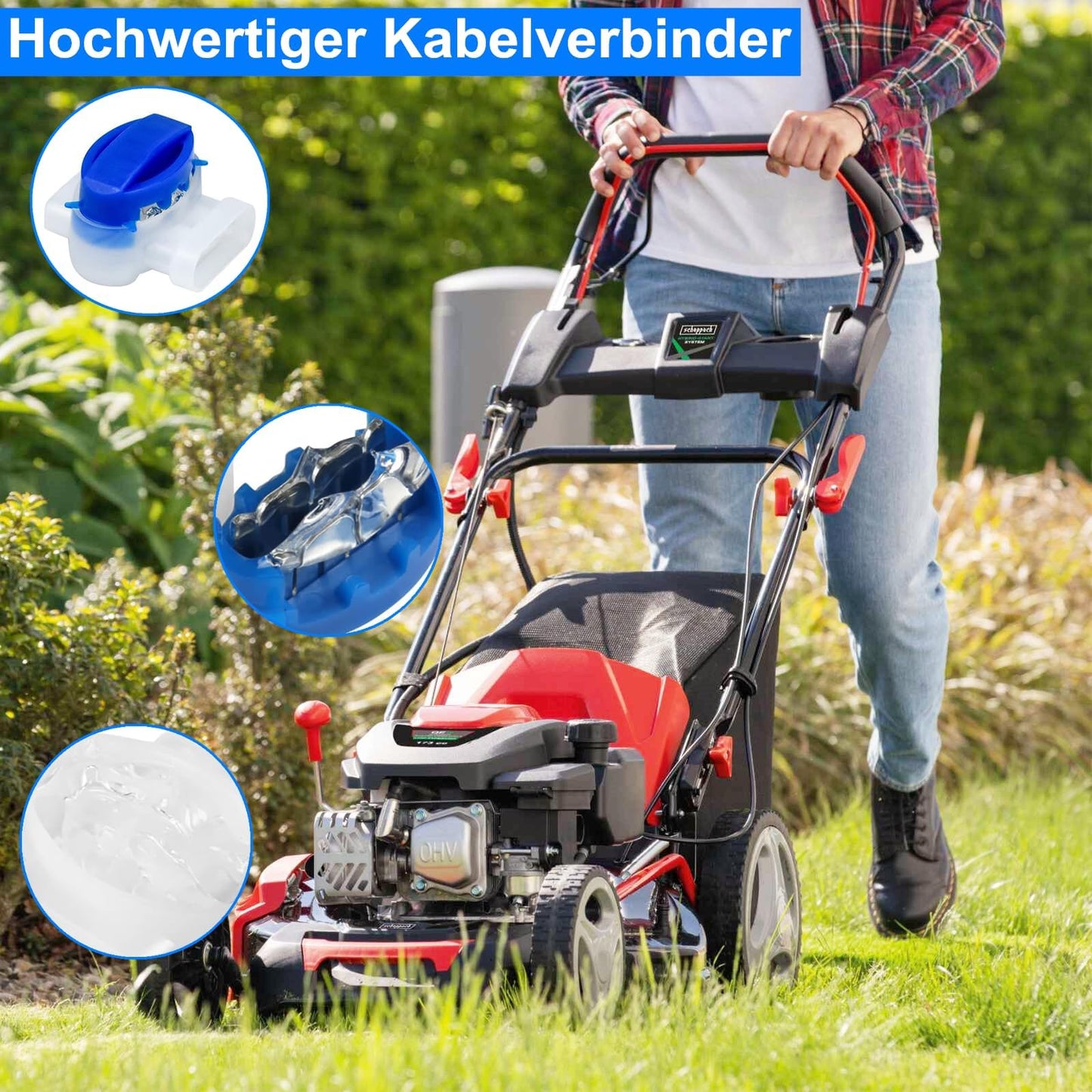 Kabelverbinder Set 20 Stück Wasserabweisend für Automower Rasenmäher