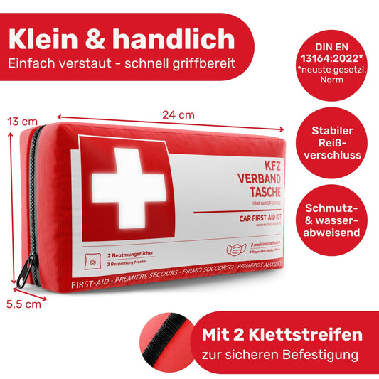KFZ Verbandstasche nach aktueller Norm 2026 für sicheres Autofahren