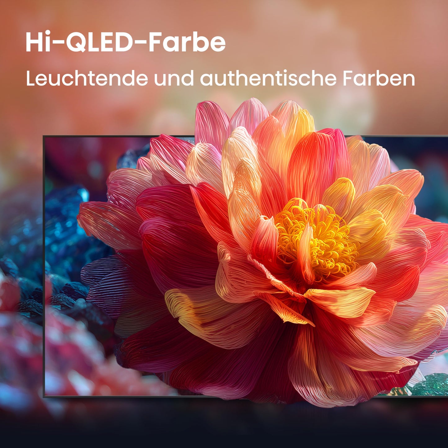 Hisense 58E7DS Fernseher 58 Zoll, 4K UHD QLED, Smart TV, Hi-View AI Engine, 60Hz Game Mode Plus, Dolby Vision IQ, HI-QLED Colour, Filmmaker Mode, AI Smooth Motion, Airplay, Sprachsteuerung[2026]