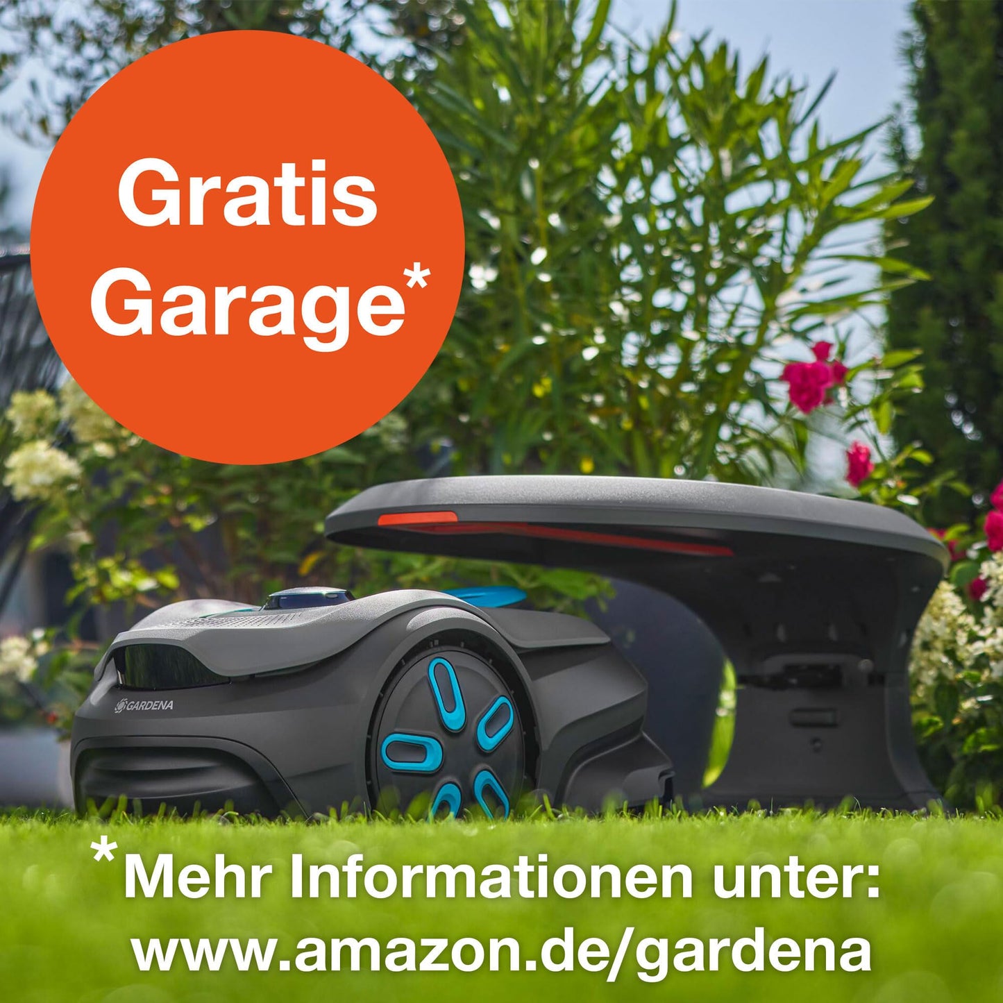 Gardena Mähroboter SILENO minimo 350 m² exklusiv für Amazon: intelligenter Rasenmäher mit optimaler Konnektivität, mit Gardena Bluetooth App programmierbar (15208-47)