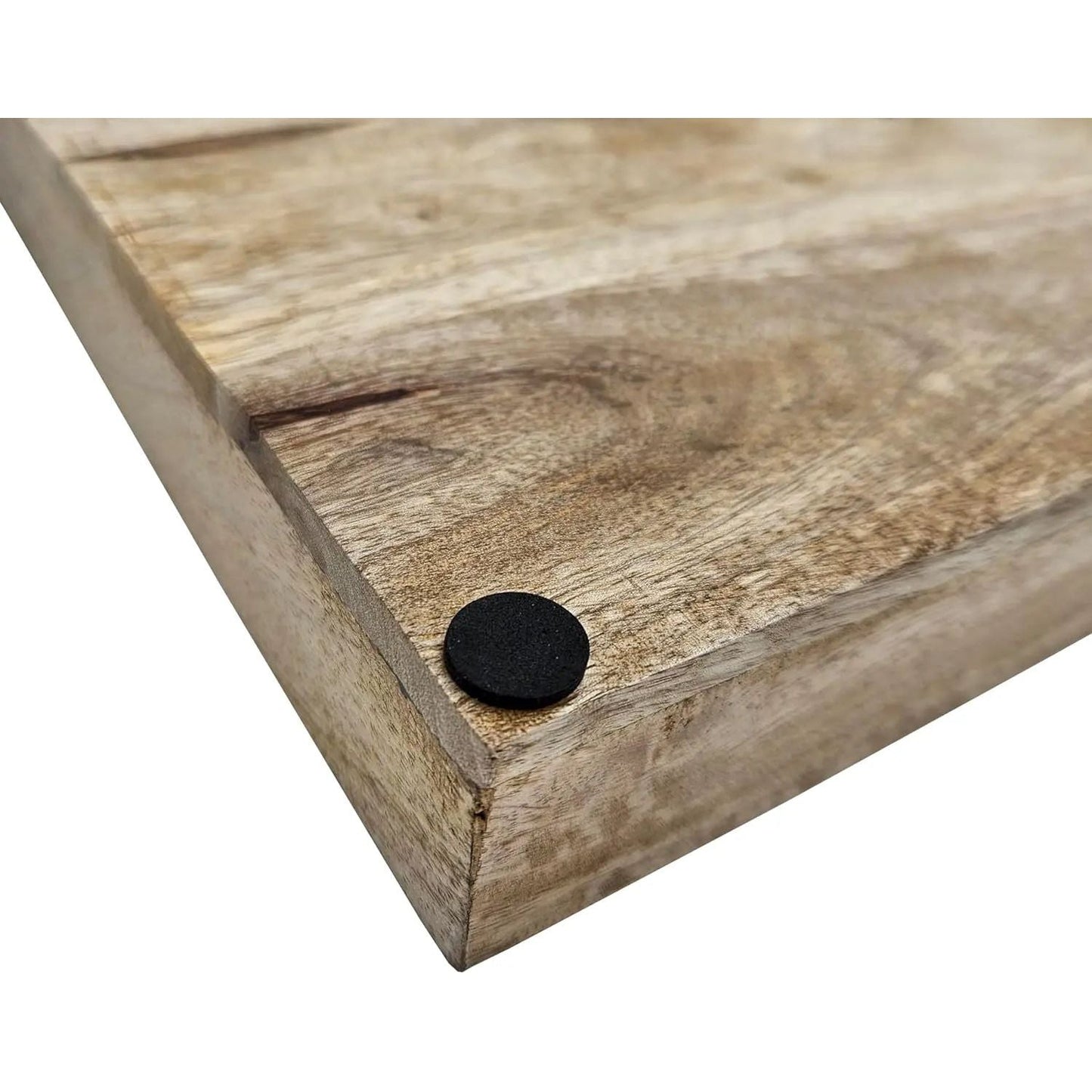 Tablett Mangoholz Dekotablett massives Holz Tischdeko Serviertablett 30 x 30 cm