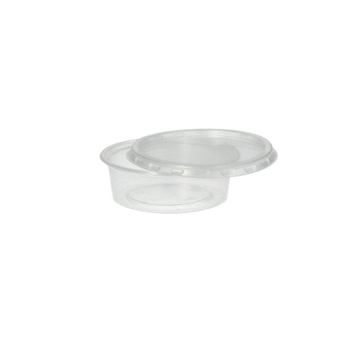 Starpak 50 Dressingbecher aus Polypropylen rund transparent 7,1 cm-Altruan