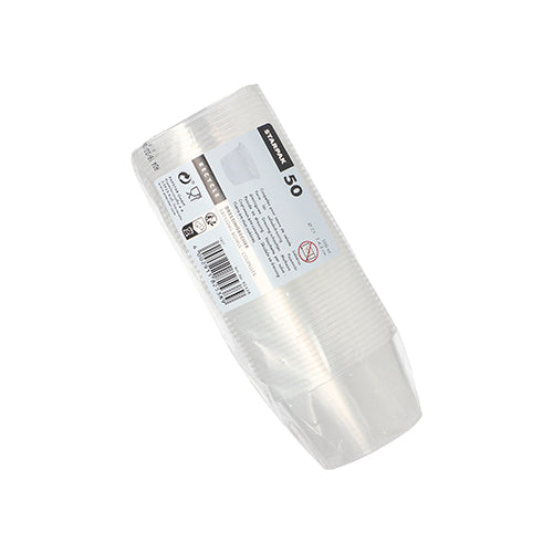 Starpak 50 Dressingbecher aus Polypropylen rund transparent 7,1 cm-Altruan