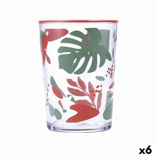 Trinkglas Quid Kaleido Bunt Glas Blatt 510 ml (6 Stück)-Haus & Küche, Besteck, Geschirr und Glaswaren-Quid-Ciniskitchen