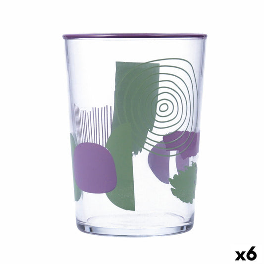 Trinkglas Quid Kaleido Bunt Glas abstrakt 510 ml (6 Stück)-Haus & Küche, Besteck, Geschirr und Glaswaren-Quid-Ciniskitchen