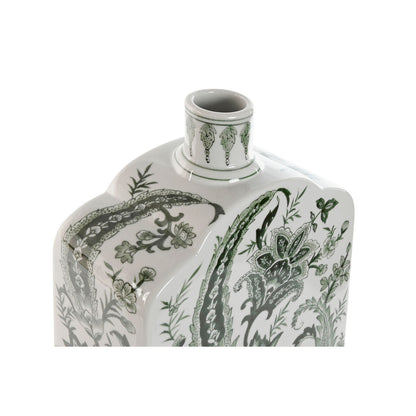 Vase Home ESPRIT Weiß grün Porzellan Pflanzenblatt 21 x 10 x 48 cm-Haus & Küche, Heimdekoration-Home ESPRIT-Ciniskitchen