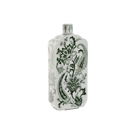 Vase Home ESPRIT Weiß grün Porzellan Pflanzenblatt 16,5 x 8 x 38 cm-Haus & Küche, Heimdekoration-Home ESPRIT-Ciniskitchen