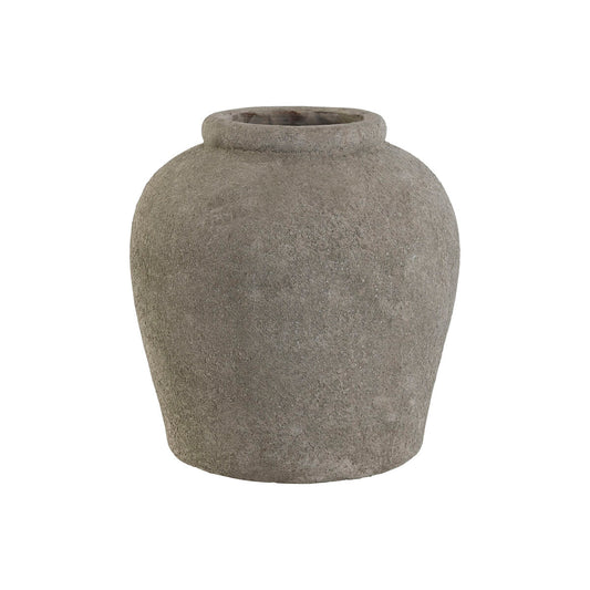 Vase Home ESPRIT Grau Zement 29 x 29 x 30 cm-Haus & Küche, Heimdekoration-Home ESPRIT-Ciniskitchen