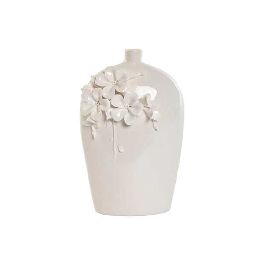 Vase Home ESPRIT Weiß Steingut Traditionell 14,5 x 6 x 22 cm-Haus & Küche, Heimdekoration-Home ESPRIT-Ciniskitchen