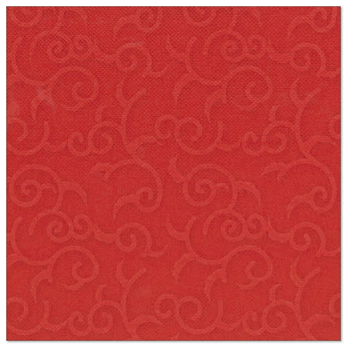 50 edle Servietten in Rot, 1/4-Falz, 40 x 40 Zentimeter