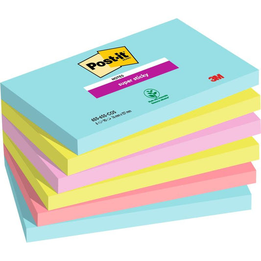 Post-it Super Sticky Notes 76 mm x 127 mm 90 Blatt Block PEFC Papier-Altruan