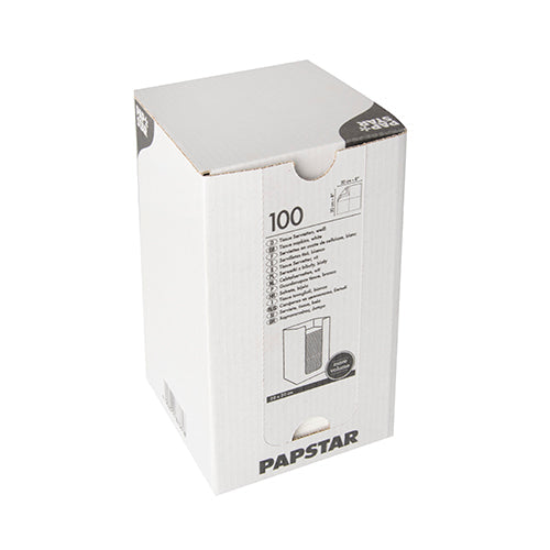 PAPSTAR 100 Servietten, 2-lagig "PUNTO" 1/4-Falz 20 cm x 20 cm
