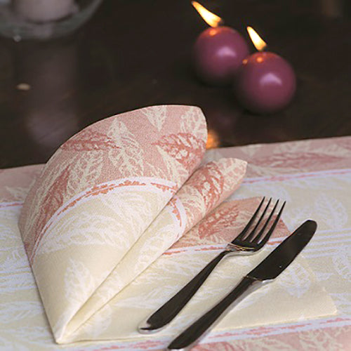 50 edle Servietten in Rot, 1/4-Falz, 40 x 40 Zentimeter