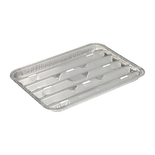 10er Set Grillschalen aus Aluminium eckig 1,4 cm x 16,3 cm x 22,7 cm-Altruan