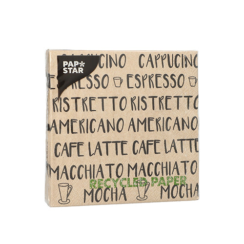 Servietten 25 cm x 25 cm, 3-lagig, 1/4-Falz, 20 Stück