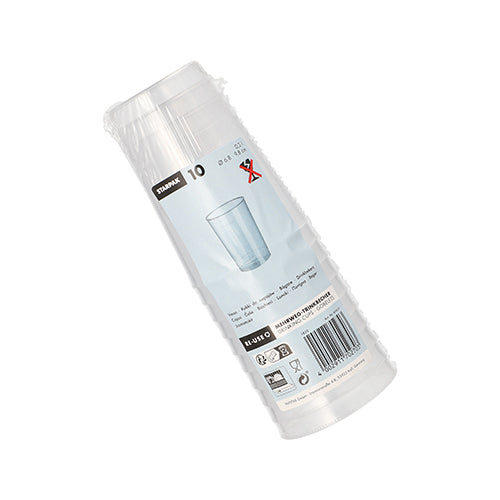 10 Mehrweg-Trinkbecher PP transluzent unzerbrechlich wiederverwendbar-Altruan