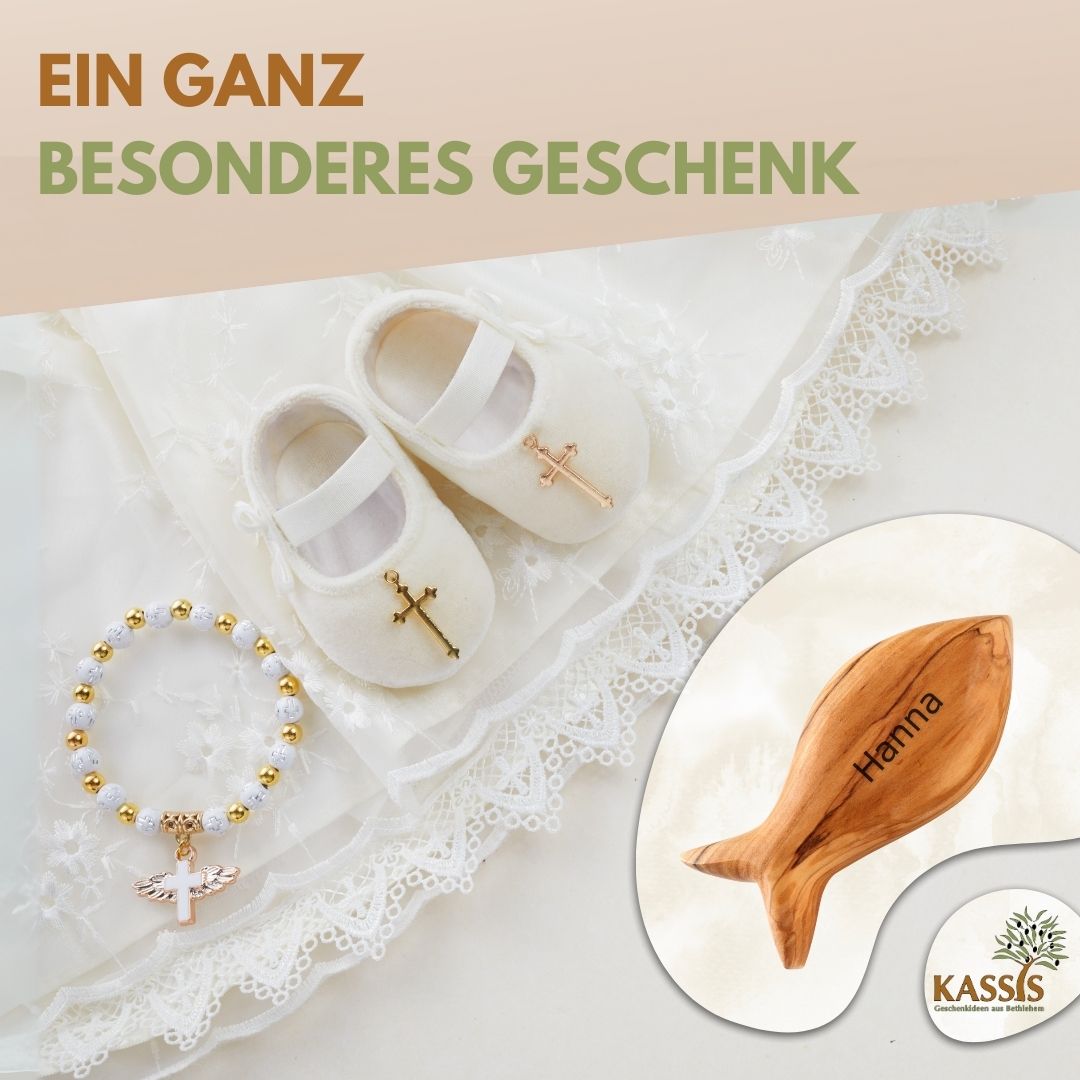 Fisch Handschmeichler aus Olivenholz