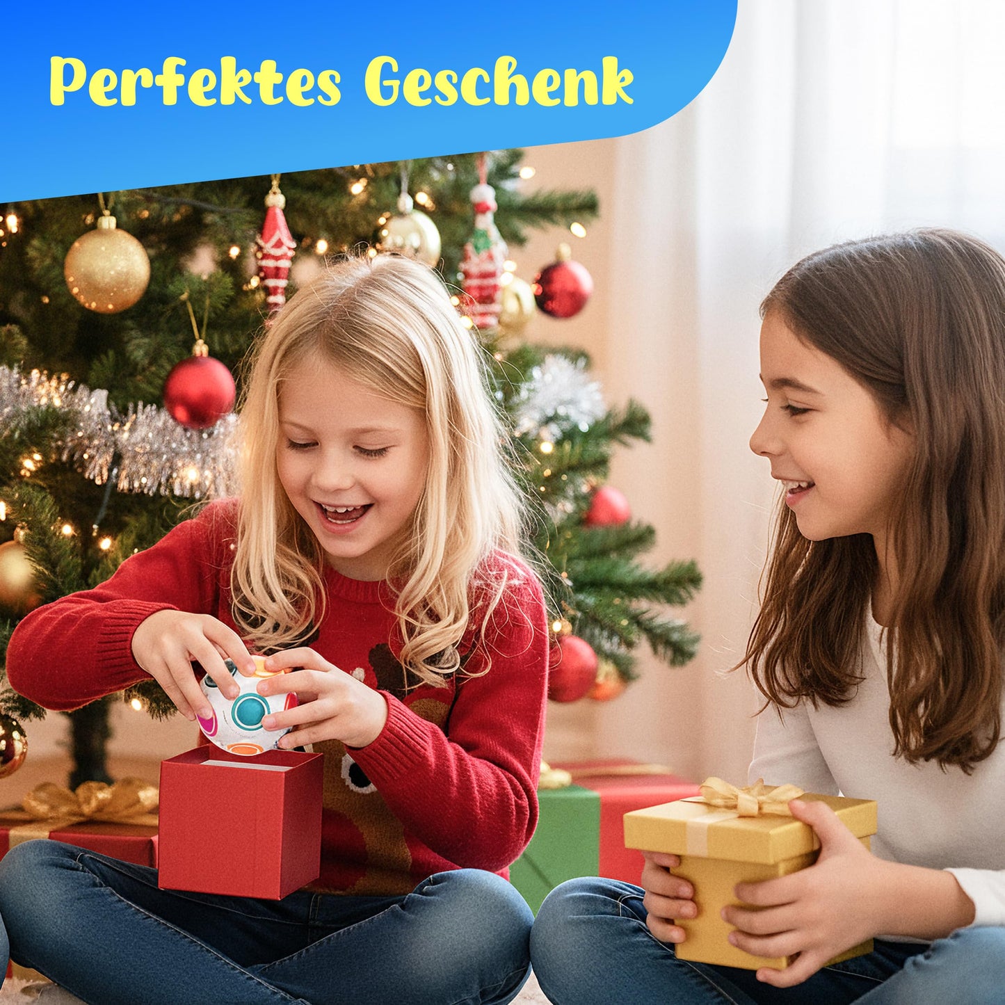 Original Regenbogenball als Stress und Konzentrationsspielzeug