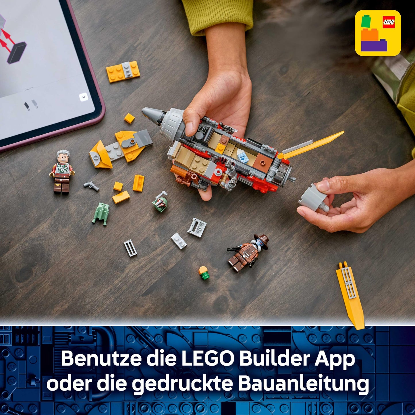 LEGO Star Wars 75437 Cobb Vanths Speeder - inkl. Cobb Vanth & Cad Bane Minifiguren sowie Blaster & Jetpack - Geschenk für Jungen ab 7 Jahren und Fans von The Mandalorian