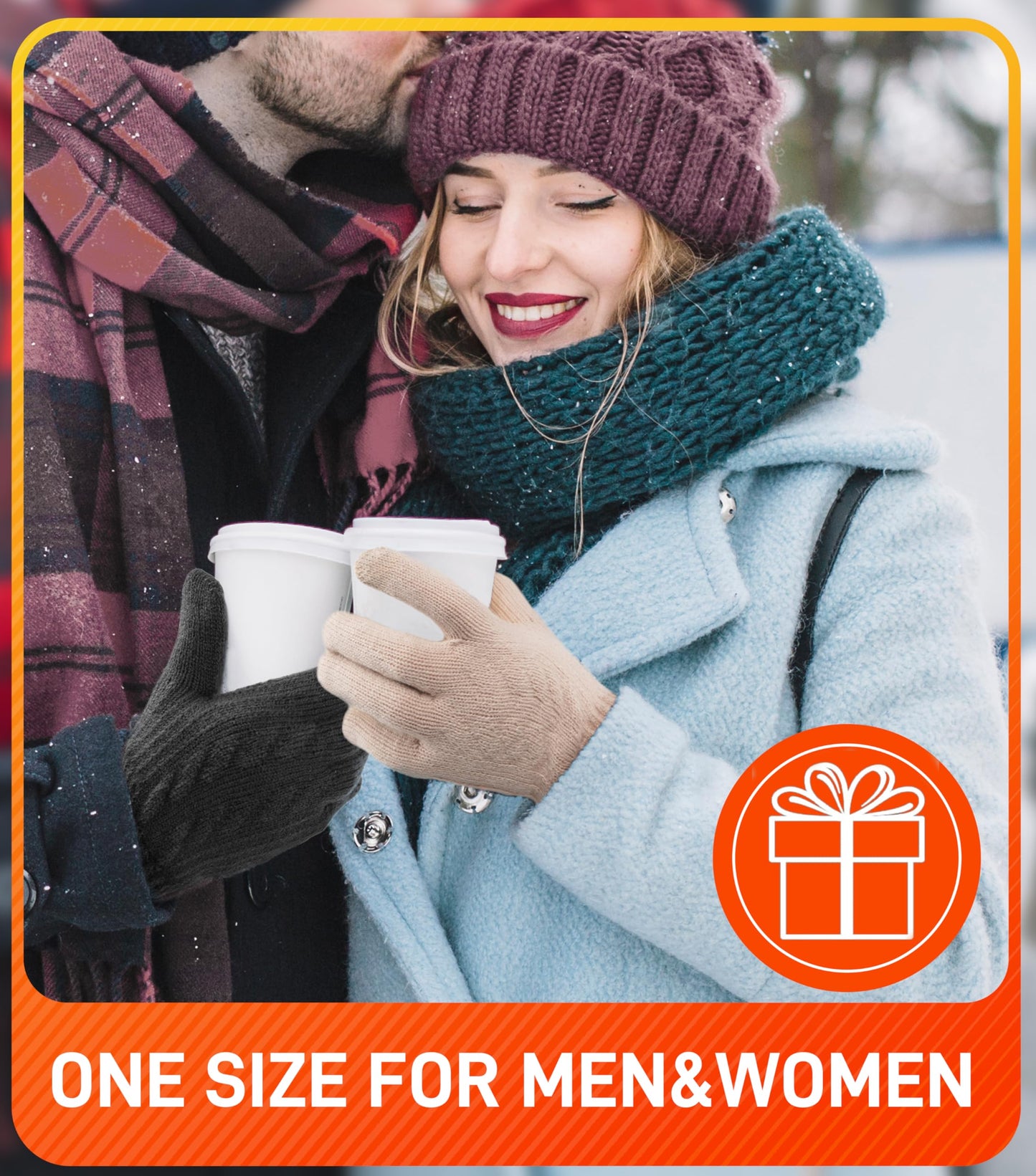 Bobelle Wear Herren Winterhandschuhe mit Fleecefutter und Touchsc