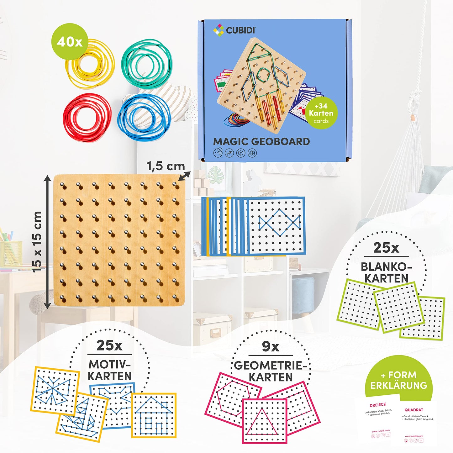 Montessori Geobrett Holzspielzeug Zur Förderung Der Feinmotorik
