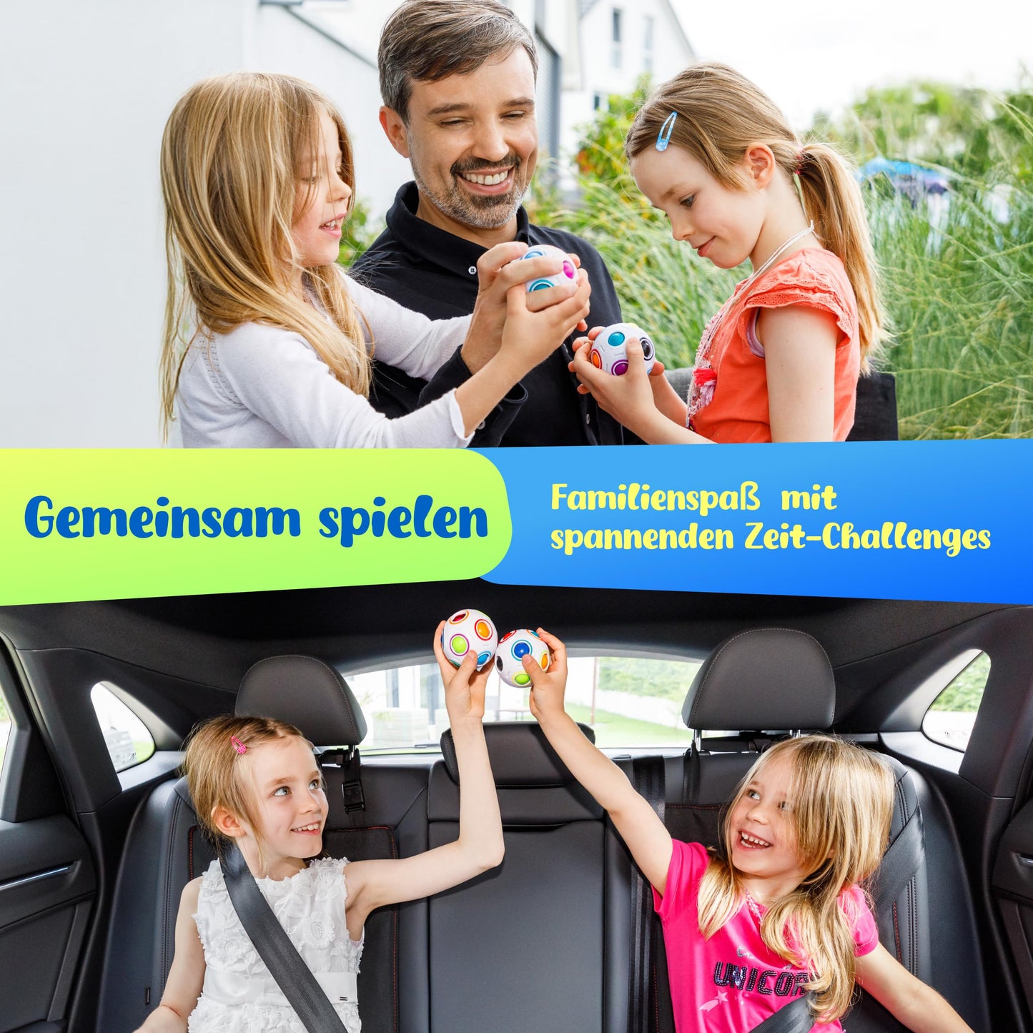 Original Regenbogenball als Stress und Konzentrationsspielzeug