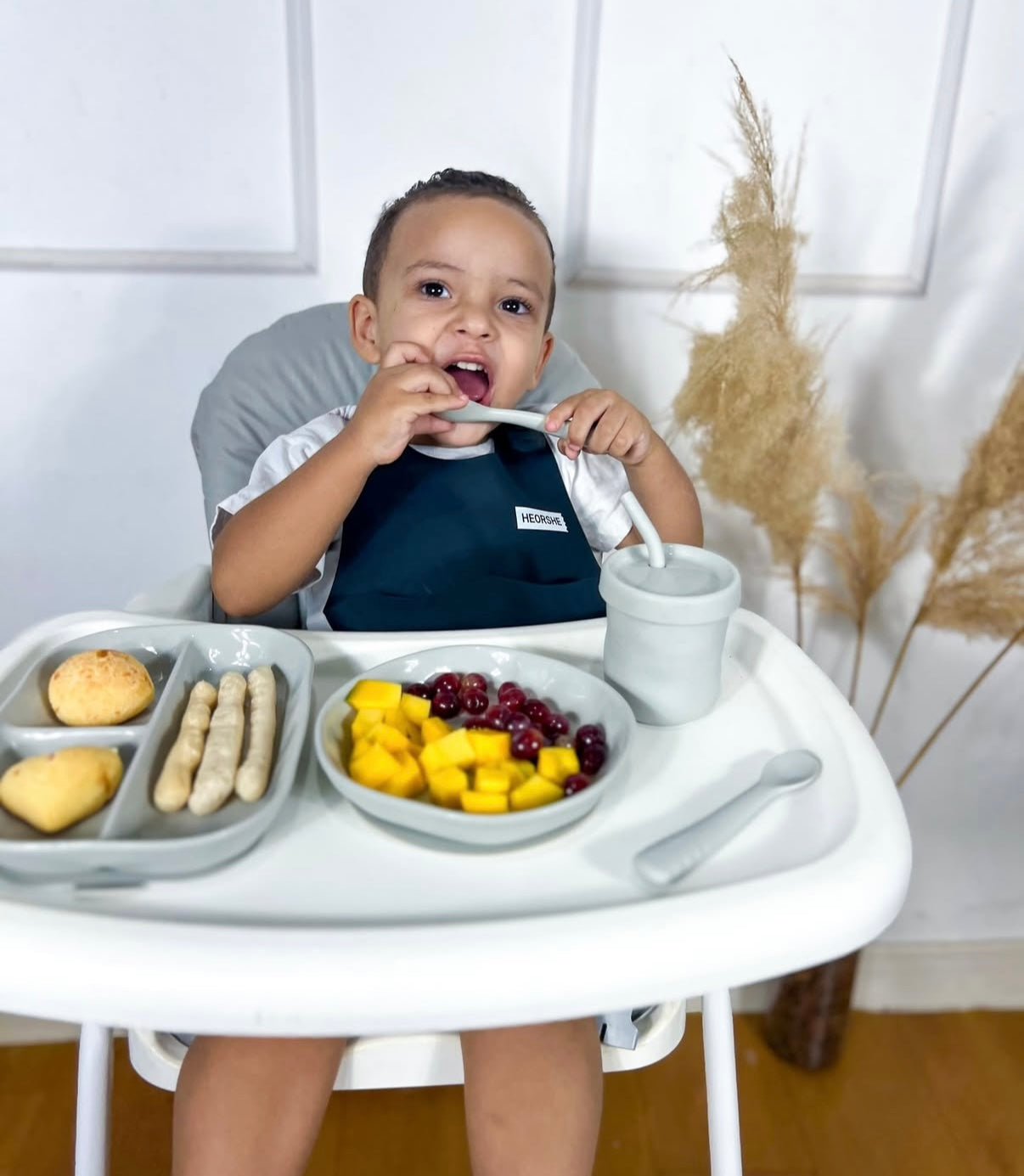 Flexibles Baby Löffelset aus lebensmittelechtem Silikon