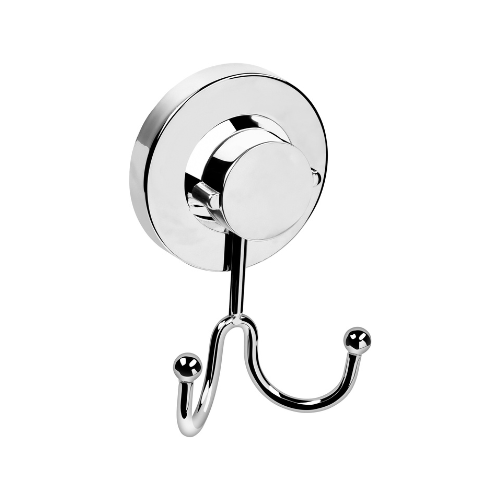 Doppel Handtuchhaken 3 in 1 mit flexibler Befestigung verchromt