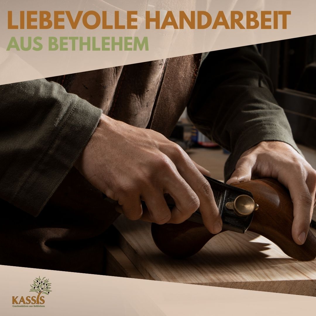 Weihnachtsdeko Baumschmuck Krippe 3er Set Tannenbaum Anhänger - ohne Rinde