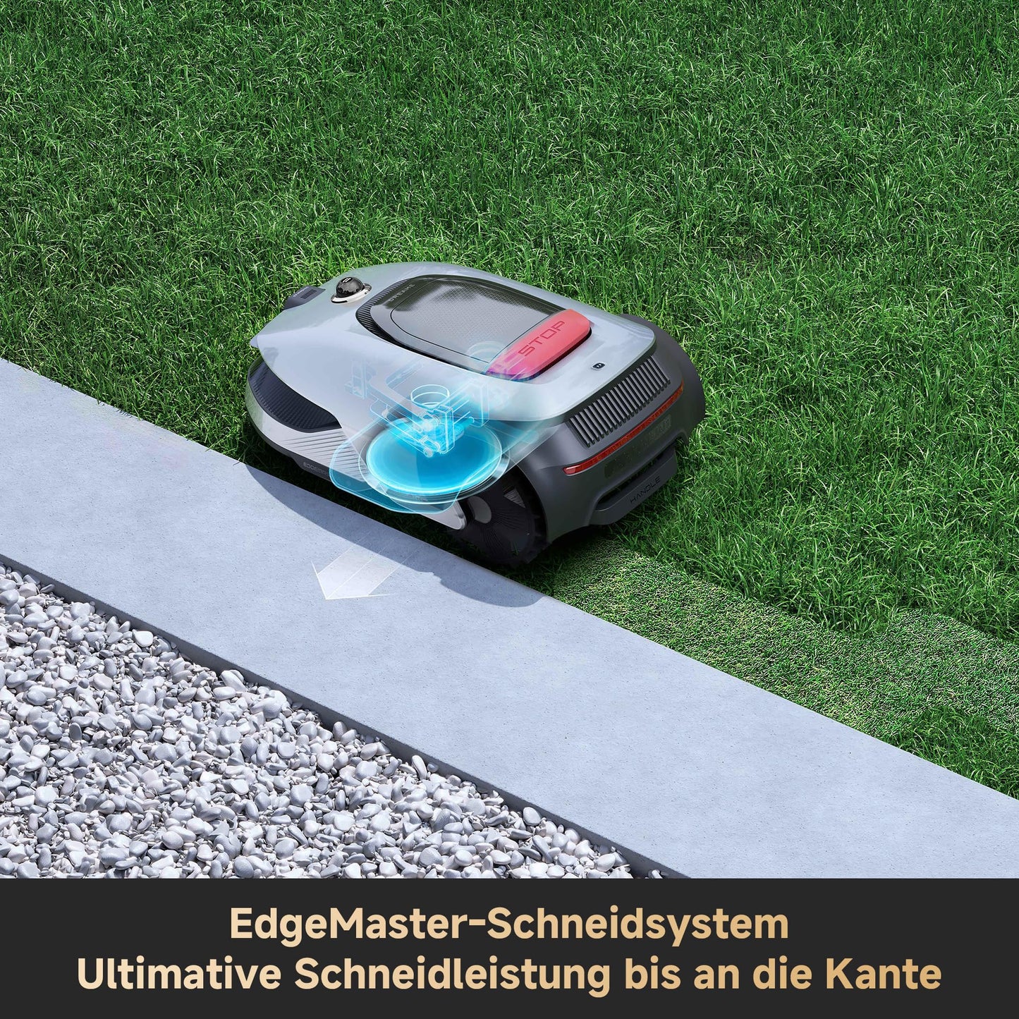 DREAME Mähroboter A2 3000 ohne Begrenzungskabel, 360° 3D LiDAR + AI Vision, Auto-Begrenzungseinrichtung,3000 m²,Dual-Fusion-Kartierung, OmniSense-2.0-Hindernisvermeidung, EdgeMaste-Schneidsystem