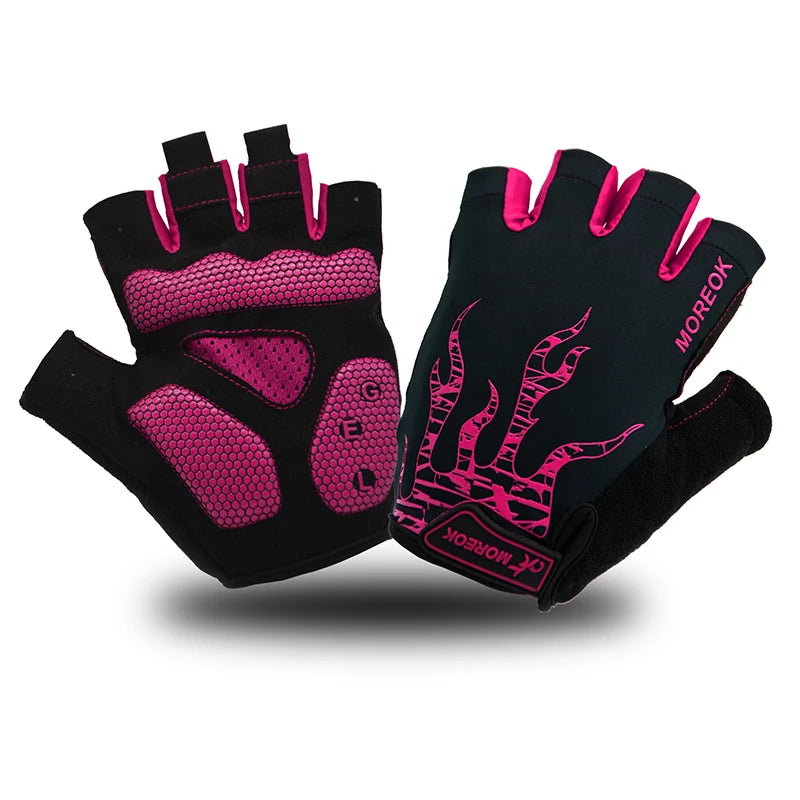Atmungsaktive Halbfinger Fahrradhandschuhe 5mm Gel Polster MTB Herren Damen