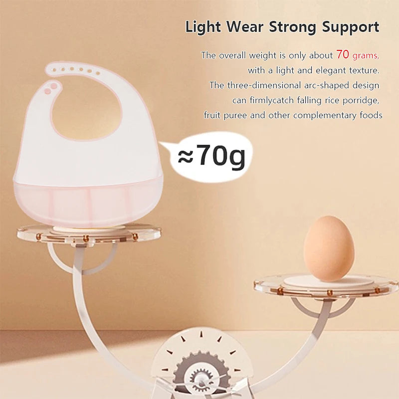 Verstellbares wasserdichtes Baby-Lätzchen aus weichem Silikon für Neugeborene